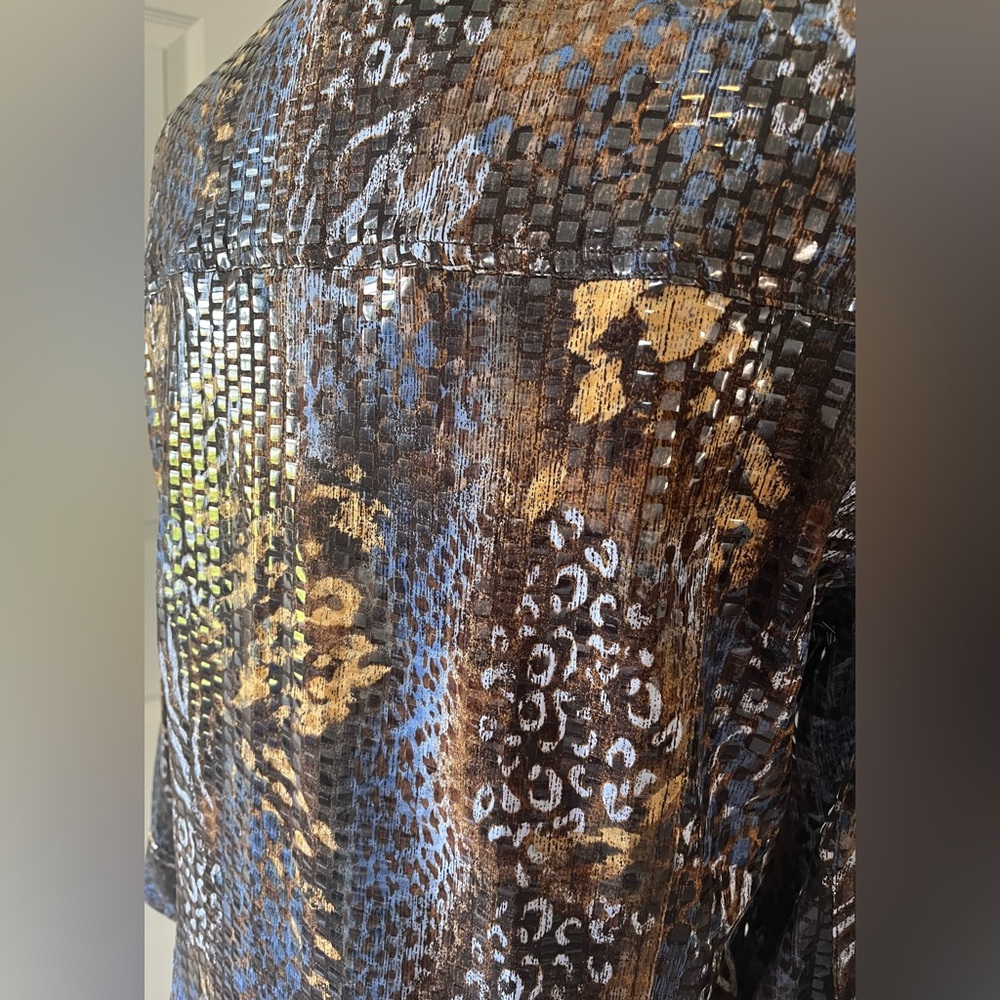 Ruby Rd. Multicolor Patterned Jacket Size 16w - image 6